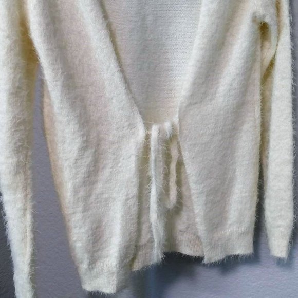 Fuzzy Open Back Tie Sweater Size Small - Picture 6 of 11